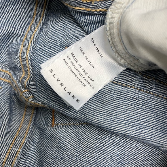 Slvrlake Sweet Memory London Jeans Medium Wash Straight Leg High Waist  27 - Picture 9 of 11